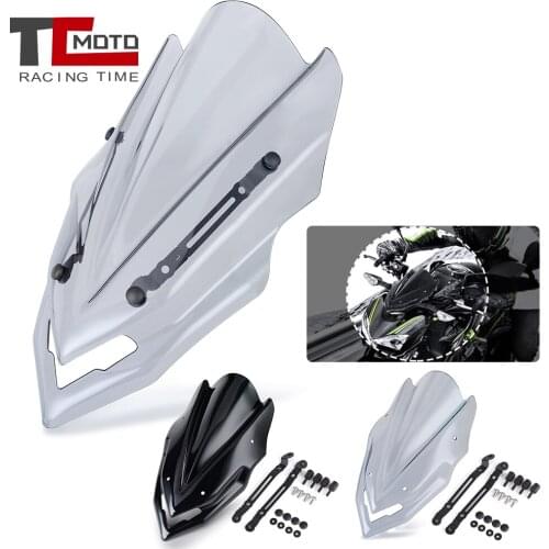 Z900 Windscreen Windshield Front Wind Screen Shield With Bracket Mounts Accessories for Kawasaki Z900 Z 900 2017 20018 2019