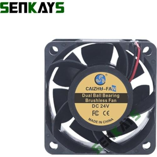 Dual Ball Bearing 60x60x38mm 6038 DC 24V 13000rpm Server Fan 60x28mm Brushless Machine Equipment Super Violent Winds Fan 2pin