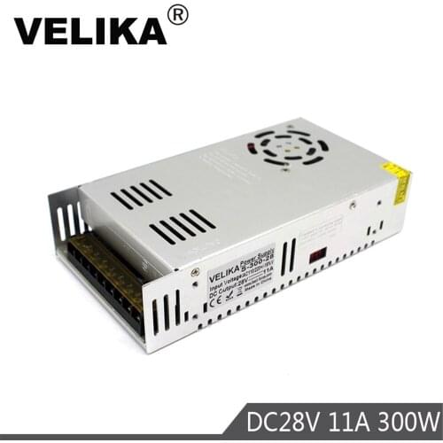 300W 11A 28V switching power supply Adjustable Voltage AC DC 28V Power Supplies for Industrial CNC Stepper Motor CCTV LED Lamp