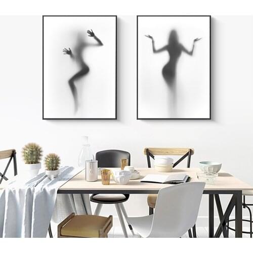Exquisite Hazy woman Art Nordic Posters And Prints Wall Pictures Wall Pictures Baby Kids Room Decor Bedroom Nursery Decoration