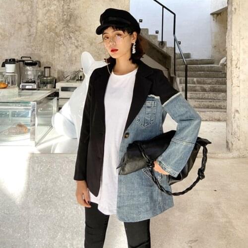 LLLmwybiao Women's Denim Blazers