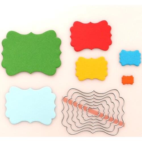 DUOFEN METAL CUTTING DIES European classical label tag border for DIY papercraft projects Scrapbook Paper Album 2020 new