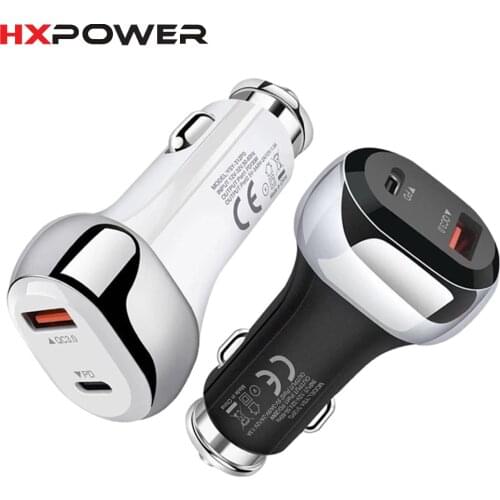 Metal Car Charger Good Quality Fast Car Charger 36W PD QC 3.0 Dual Quick Car Charge Dual Port Charging for Mobile Phone