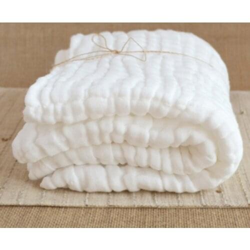 Reusable Baby Muslin Blanket Infant Swaddle Wrap Newborn Soft Breathable Gauze Bedding Bath Towel Shower Gifts