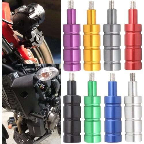 Motorcycle M8 M6 Mount Bike Sport Tail Light Spotlight Bracket Fog Light Mounting Bracket Post Support Base for Cafe Racer