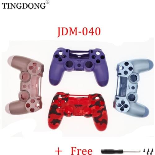 Replacement Smooth Soft Housing Shell For jds 040 JDM-040 DualShock 4 PlayStation 4 PS4 Pro V2 Controller Faceplate Back Case