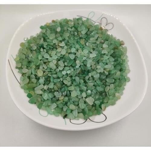 Natural Green Aventurine Quartz Crystal Rock Chip Healing Chakra Gravel Stone Minerals Specimen Health Decoration Collection