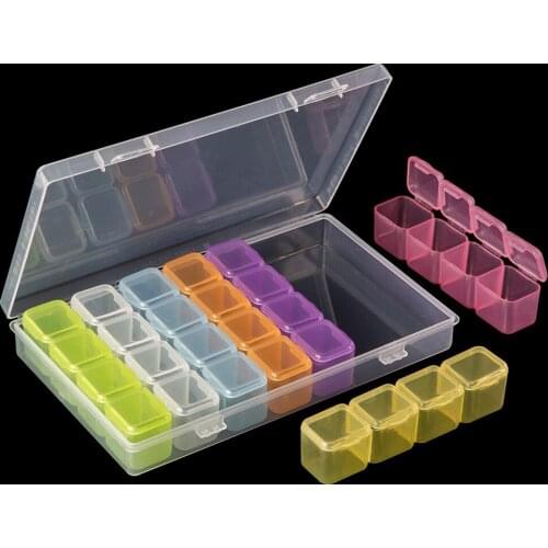 28 Lattices Diamond Embroidery Accessories diamond painting Boxes Cross Stitch Cases Storage Organizer