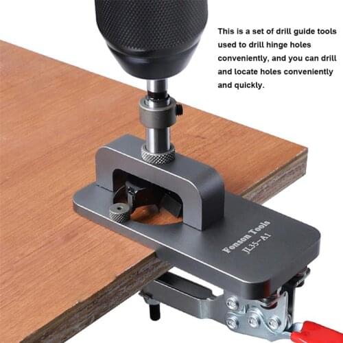 Hinge Hole Locator 35mm Drilling Template Locator Aluminum Alloy Woodworking Hole Opener for Door Cabinet 2021 New