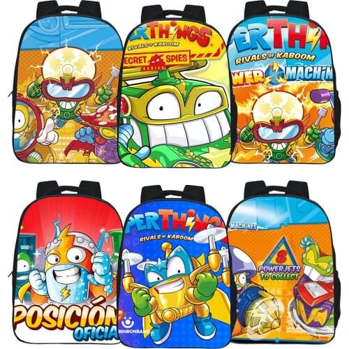 2021 Super Zings Backpack Children Bookbag Boys Girls Bag Superzings School Bag Kids Cartoon Anime Kindergarten Small Knapsack