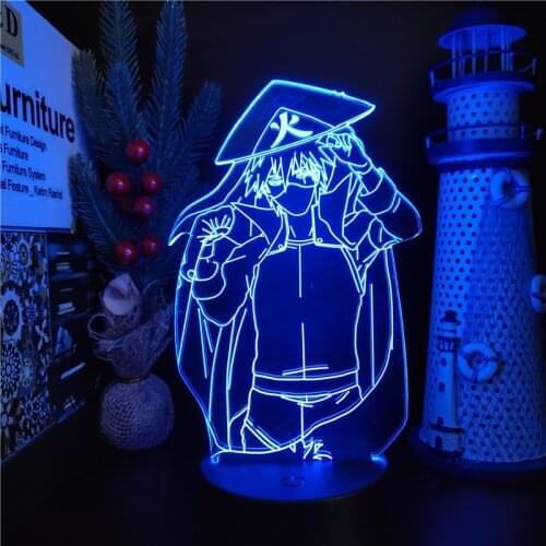 Anime Lamp Naruto Figuras Hatake Kakashi LED Night Light Kids Birthday Gifts Naruto Lamp 3d Table Lamp Home Room Decor Manga