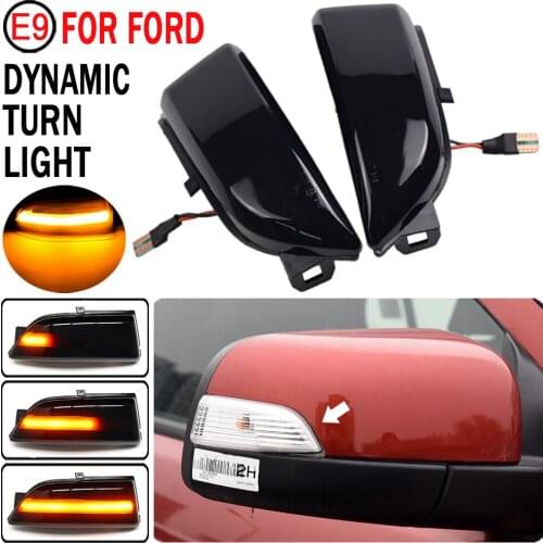 2pcs For Ford Ranger T6 2012-2019 Raptor Wildtrak LED Dynamic Turn Signal Blinker Sequential Side Mirror Indicator Light