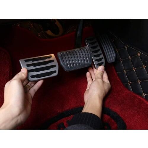 Aluminum Alloy Brake Fuel Gas Pedal Pedales Cover Trim Car Accessories For Jaguar XE F-PACE X761 2016-2018