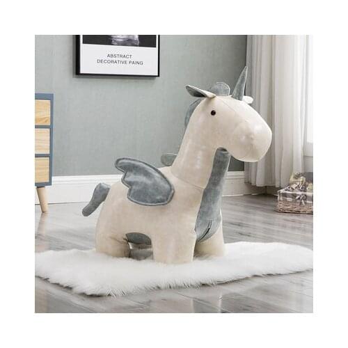 Creative Pony Low Stool Stool Footstool Holiday Gift Sofa Stool Creative Unicorn Animal Stool Shoe Stool