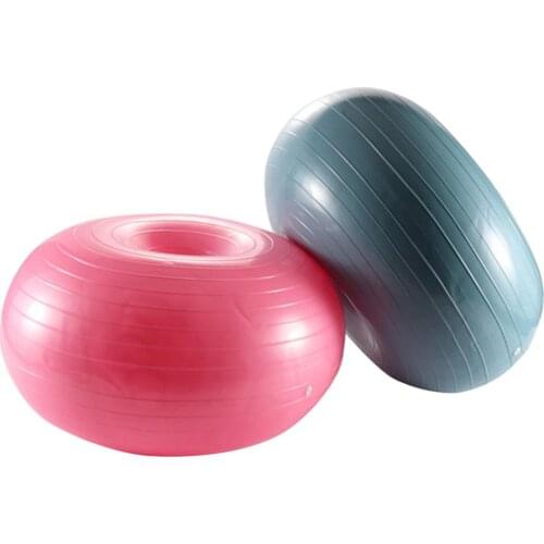 Thickened Explosion-proof Inflatable Balance Massage Ball Yoga Fitness Ball Donut Ball Air Pump