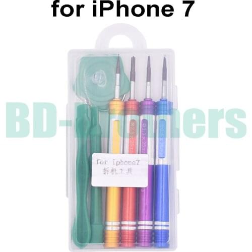 High Quality 8 in 1 With Retail Package 0.8 Pentalobe 0.6Y Screwdriver Set For i7 iPhone7 Plus Dedicated Screwdrivers Kit 50set