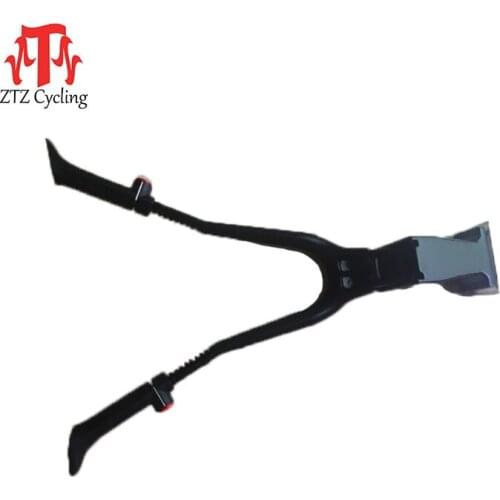 ZTZ Adjustable Double Middle Support Mountain Bike Foot Support Bicycle Parking Rod Triangle Rear Support