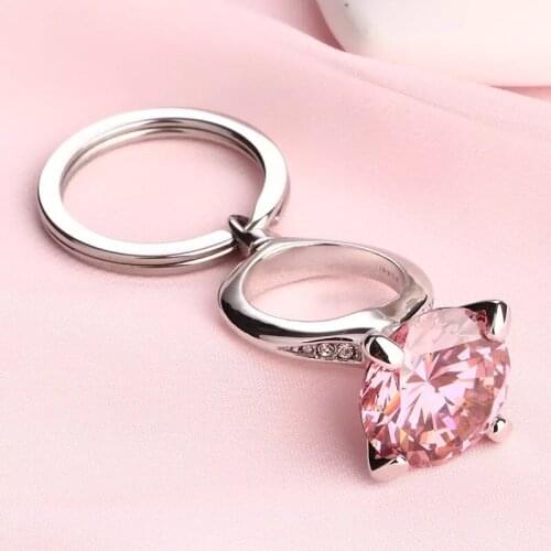 1pcs lot Unique Custom name Diamond Keychain Valentines day Girlfriend birthday gifts Personalized wedding bridesmaid gift