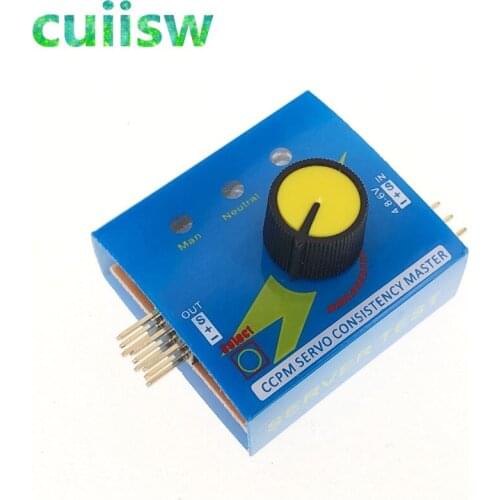 10PCS Servo Tester Gear Test CCPM Consistency Master Checker 3CH 4.8-6V with Indicator Light