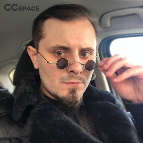 46152 Steam Punk Samll Round Sunglasses Men Women Fashion Shades UV400 Vintage Glasses