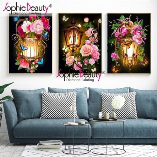 Sophie Beauty Full Diy Diamond Painting 4 Styles Flower Picture Butterfly Diamond Embroidery Room Gfit Diamond Mosaic 197036