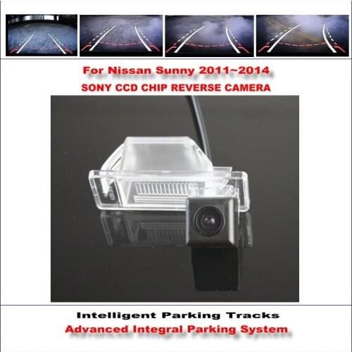 Car Backup Rear Reverse Camera For Nissan Sunny 2011 2012 2013 2014 Intelligent Parking HD CAM