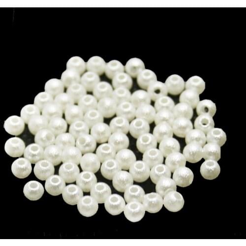 Multi-Size High Quality Handcraft White Acrylic Beads Spacer Beads for DIY Craft Necklace Earrings Bracelets Jewelry Making