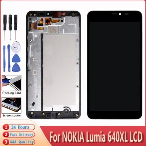 For Microsoft Nokia Lumia 640 XL LCD Touch Screen Digitizer Assembly Replacement For Lumia 640 XL LCD RM-1062 RM-1066 Display