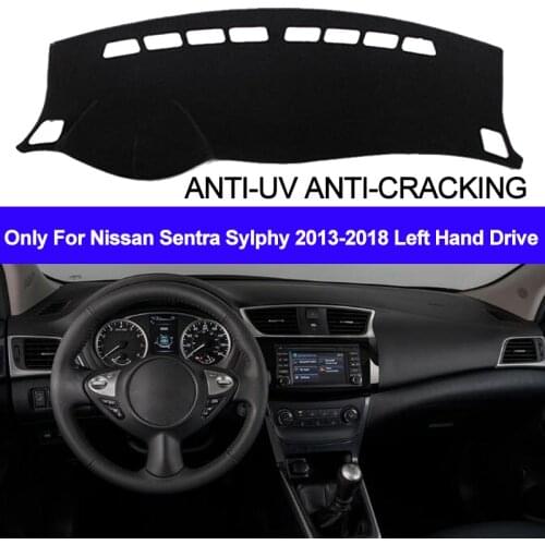 TAIJS Car Dashboard Cover For Nissan Sentra Sylphy 2013-2015 2016 2017 2018 Dash Mat Dash Pad DashMat Carpet ANti-UV NON-Slip