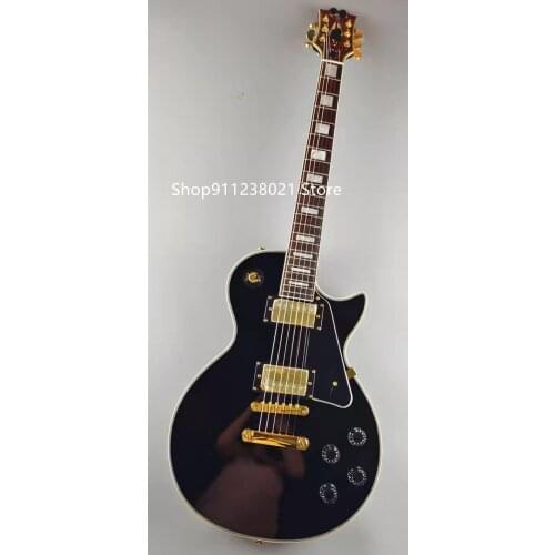 Black electric guitar, rosewood fingerboard, OEM guitar, spot sale, free shipping