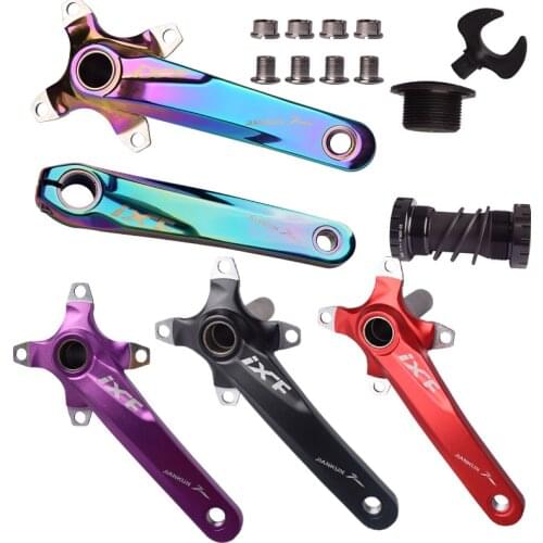 IXF 104 BCD Bicycle Crank Set CNC 170mm Hollow Integration Cranks Arm MTB/Road Bike Aluminum Alloy Crankset With BB Accessories