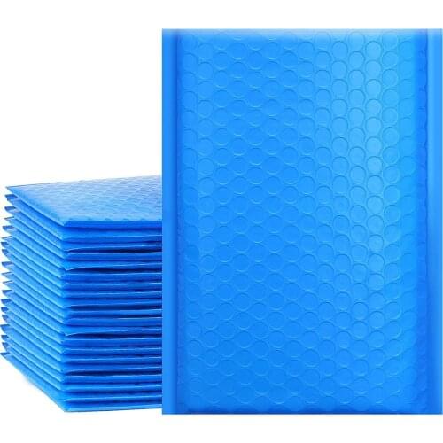 25Pcs 7x10 Inch Blue Poly Bubble Mailers Self Seal Padded Envelopes Shipping Envelope Bags Water Resistant Black White Pink Teal