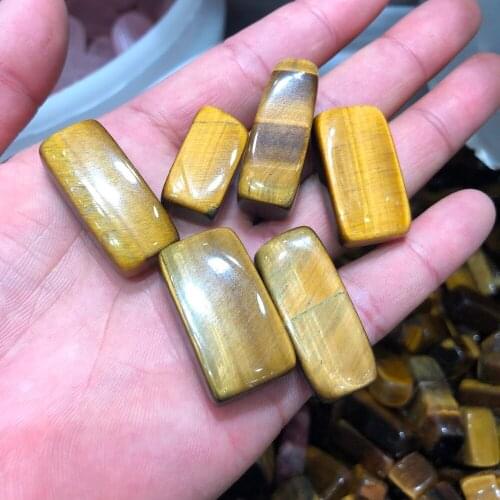 Natural yellow tiger eye stone healing reiki crystal