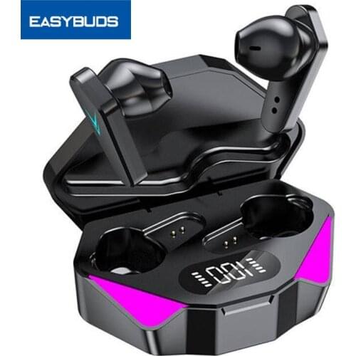 Easybuds x15 Wireless Dual Mode Low Latency Gameing Earbuds With Digital Charging Box Gamer Hearset In Ear Earphones