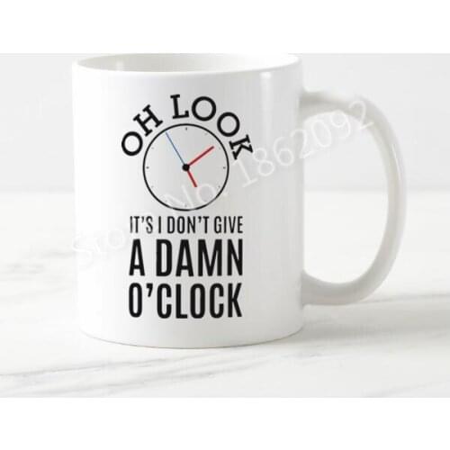 New Funny Coworkers Retirement Gifts Oh Look Clock Damn Expletive Retired Coffee Mug Tea Cup Joke Humor Time Retiring Present