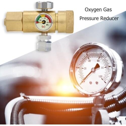 Practical Oxygen Pressure Reducer Air Flow Regulator Gauge Meter Welding Argon Gas Meter Clear Scale Rustproof Regulator