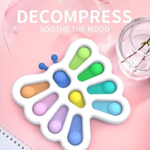 Development Of New Childrens Press Toy Color Rodent Control Pioneer Butterfly Babys Cognitive Digital Brain Development Toys