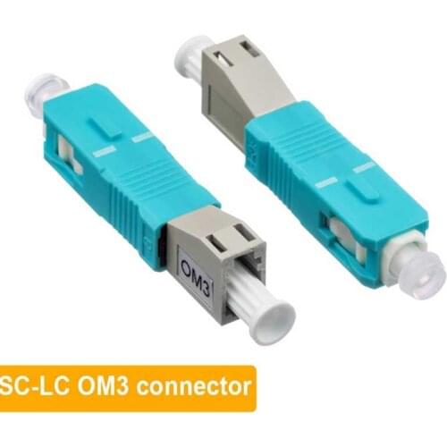 SCAPC to LC OM3 multimode Hybrid Fiber Optic Adapter single mode ftth fast connector SC-LC fiber optic connector