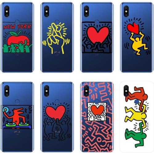 Funny Heart Love Art Simple Phone Case Silicone For Xiaomi Mi Note Mix 1 2 2S 3 Soft Back Cover For Xiaomi Mi Max 1 2 3 Case