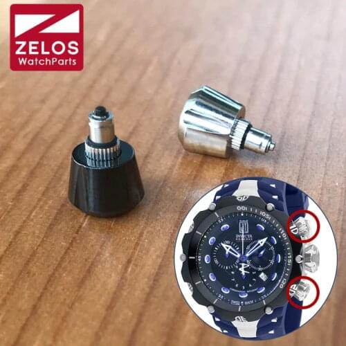 Steel watch pusher for Invicta Jason Taylor quartz man watch part