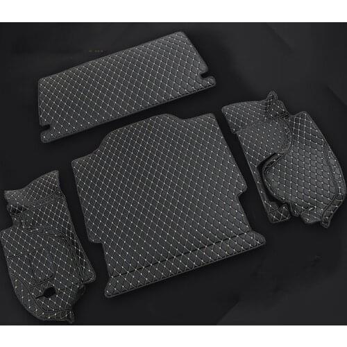 Fiber leather car trunk mat cargo mat for opel astra K 2016 2017 2018 2019 2020 car accessories