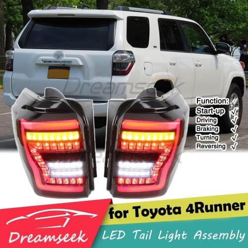 LED Tail Light Rear Lamp Assembly for Toyota 4Runner 2010-2021 Brake Turn Signal Smoke Lens