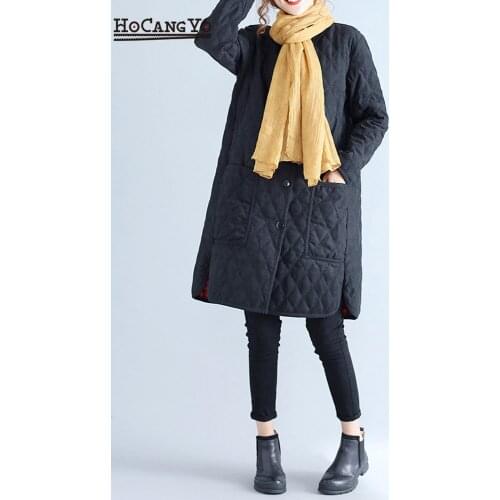 Winter Coat Women Elegant Parkas Free Size Loose Padded Thicken Long Winter Jacket Women Parka Chaquetas Mujer Invierno 2020