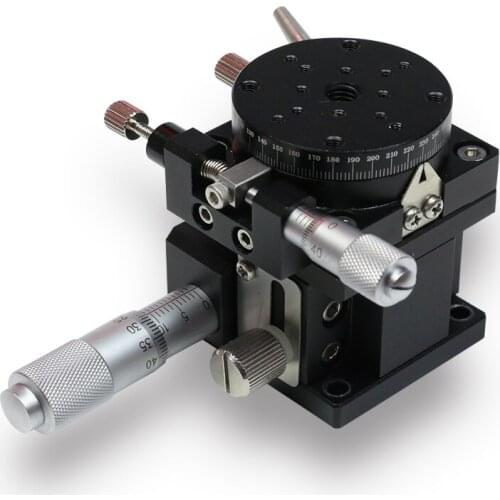 ZR Axis High Precision Trimming Station Manual Displacement Platform Linear Stage Sliding Table ZR40 40*40mm