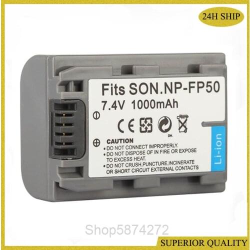 10PCS NP-FP50 NP FP50 NPFP50 Battery for Sony NP-FP30 NP-FP50 NP-FP60 NP-FP70 NP-FP71 NP-FP90 Sony DCR-SX40 SX40R SX41 HDR-CX105