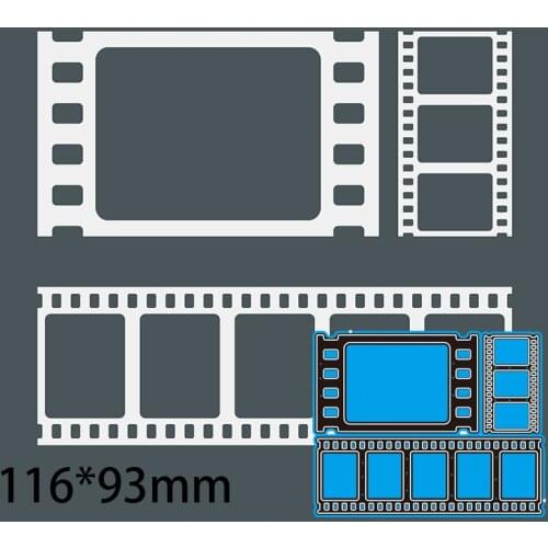 116*93mm Vintage Roll Film Cutting DIES Stencil DIY Scrapbook Embossing Card Craft Template Paper Photo Album