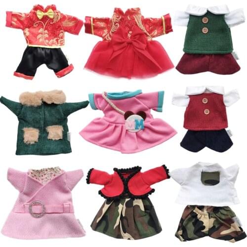 30cm Doll Clothes for Rabbit Cat Bear Plush Toys Kawaii Wedding Dress Skirt Sweater Dolls Accessories for 1/6 BJD Doll Gifts