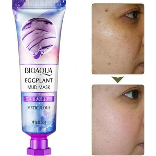 50G Cleansing Mask Clay Juicy Peach Mask Purifying Eggplant Oil Control Mud Mask Anti-Acne Masks Avocado shrinks pores