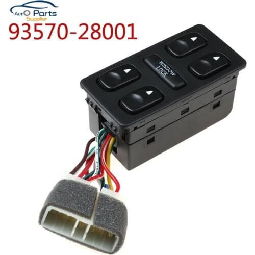 93570-28001 Front Left Driver Side Electric Power Master Window Switch for 1992 1993 1994 Hyundai Elantra Galloper