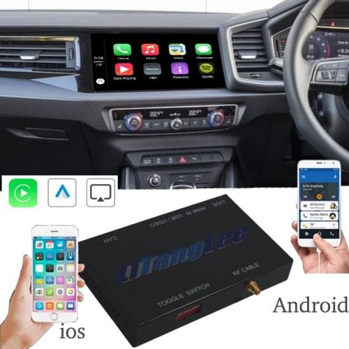 Car Camera Carplay Decoder Adapter Mirror Link Display Android Auto Play 360 BirdView For Audi A1 GB 2018~2021 MIB